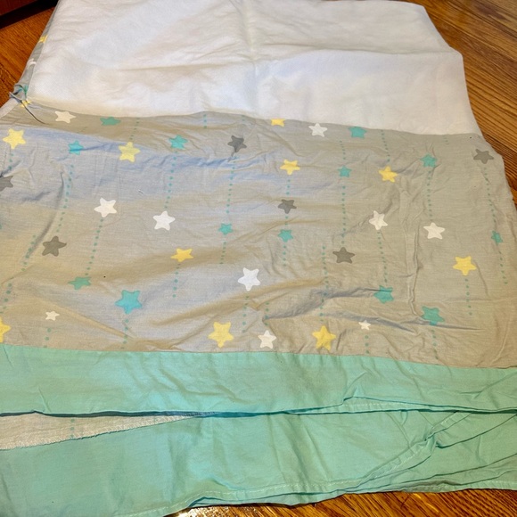 Crib bedding Set baby blanket skirt sheet elephant gray - Picture 4 of 6